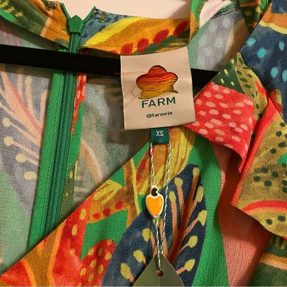 FARM Rio Forest Dream Slit Dress Size XS - Picture 6 of 9